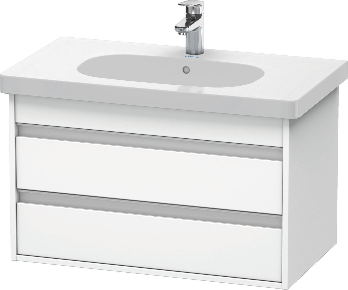 DURAVIT Waschtischunterbau Ketho wandhängend 800 mm, 2 Schubkästen, weiß matt, für D-Code 034285
