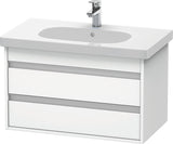 DURAVIT Waschtischunterbau Ketho wandhängend 800 mm, 2 Schubkästen, weiß matt, für D-Code 034285