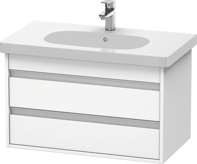 DURAVIT Waschtischunterbau Ketho wandhängend 800 mm, 2 Schubkästen, weiß matt, für D-Code 034285