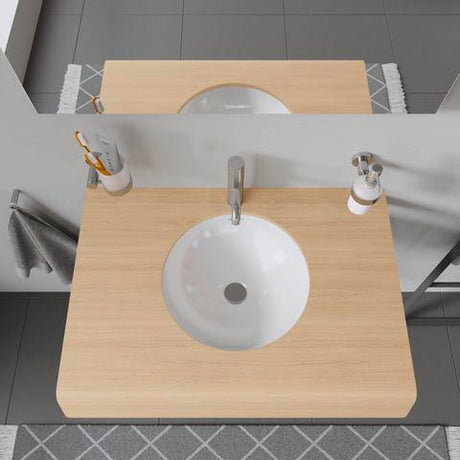 DURAVIT DuraStyle Konsole 800 mm betongrau matt – Wandhängend mit 1 Ausschnitt