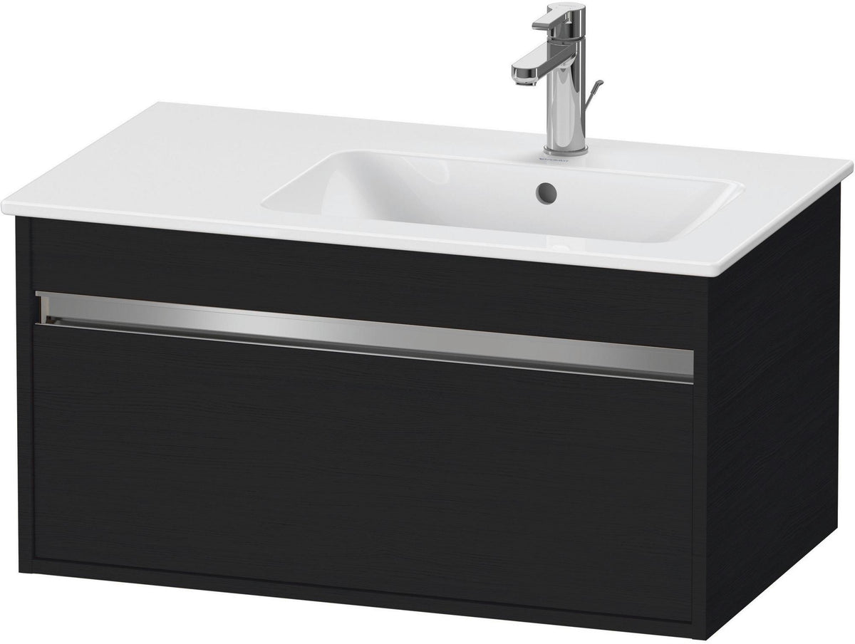 Duravit Ketho Waschtischunterbau 800 mm betongrau matt mit 1 Auszug und Soft-Close