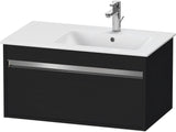 Duravit Ketho Waschtischunterbau 800 mm betongrau matt mit 1 Auszug und Soft-Close