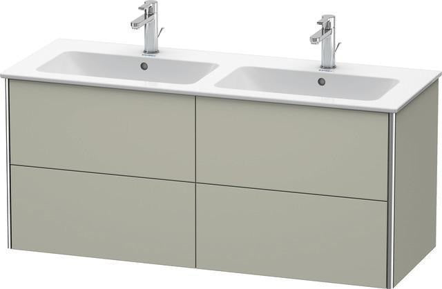Duravit XSquare Waschtischunterbau 1280 mm, wandhängend, mit Schubkasten und Siphonausschnitt