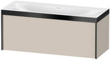 Duravit Möbelwaschtischset XViu 1200x480mm mit Unterbau, 1 Auszug, Ahorn mitte