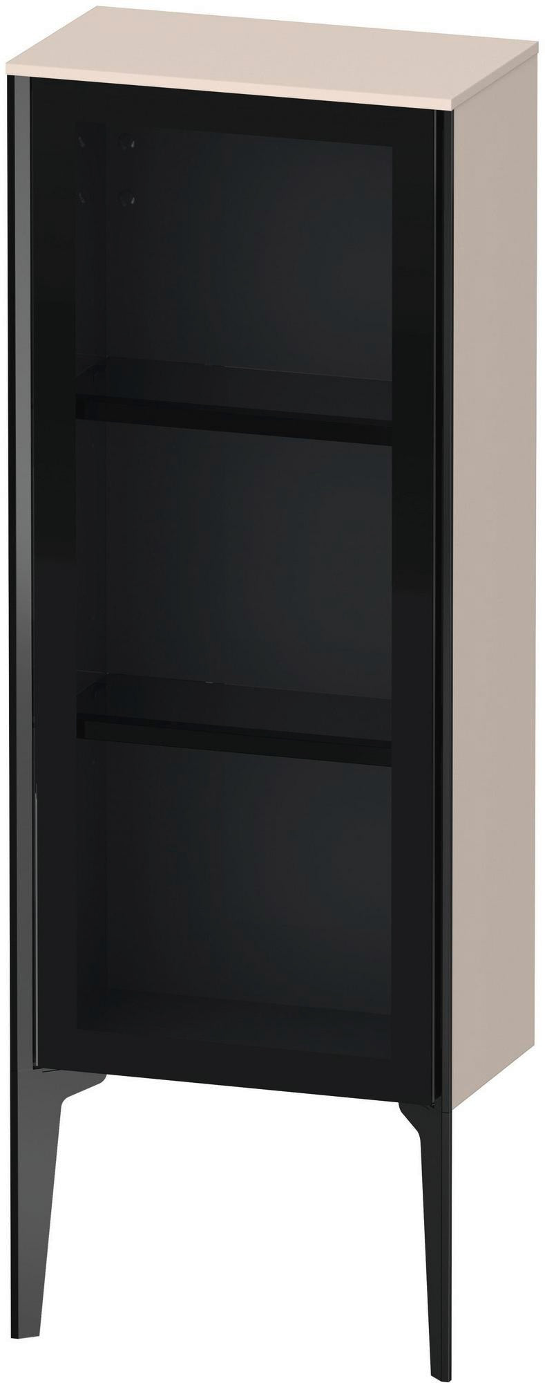 DURAVIT XViu Halbhochschrank 400 mm Parsolglas matt mit Tip-On Technik