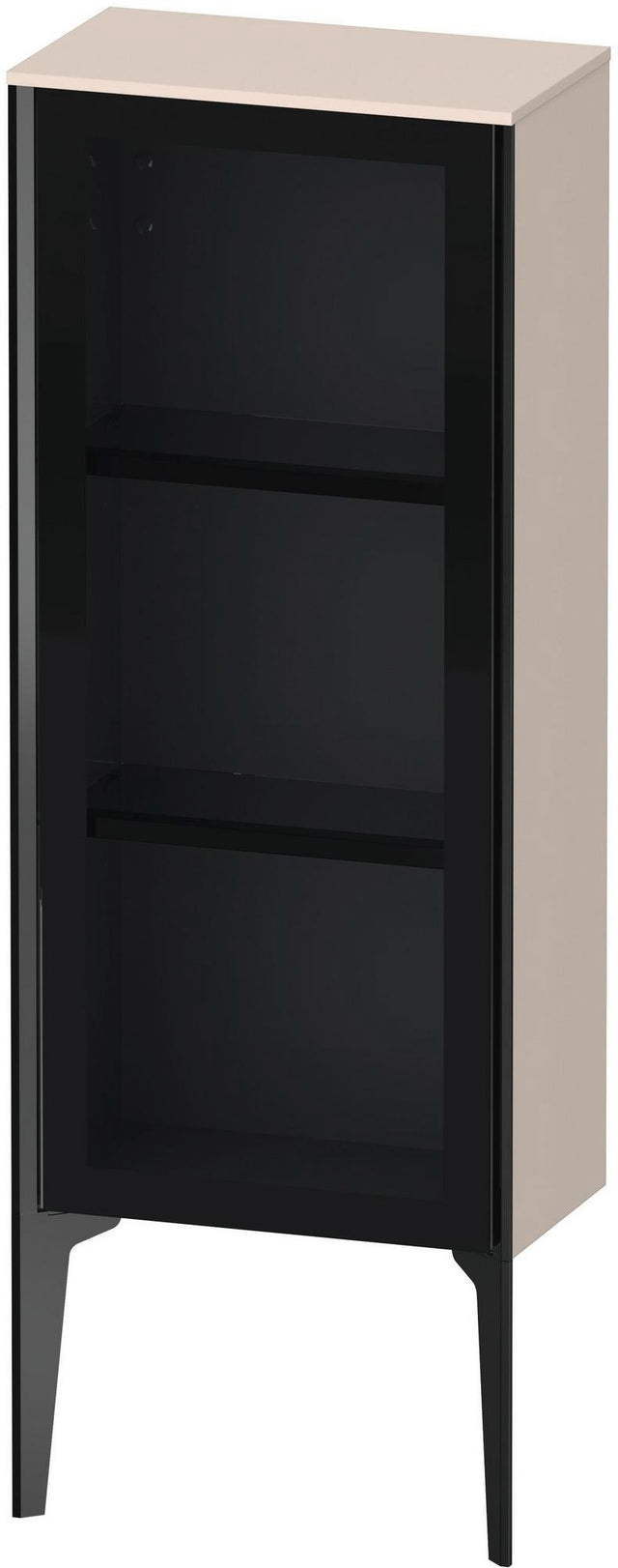 DURAVIT XViu Halbhochschrank 400 mm Parsolglas matt mit Tip-On Technik