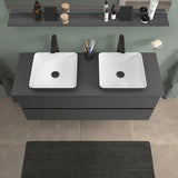 DURAVIT Sivida Konsolenwaschtischunterbau 1315 mm, bodenstehend, Weiß Matt, 2 Schubkästen