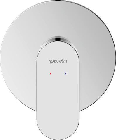 DURAVIT Wave Einhebelmischer Unterputz-Set mit Keramikmischsystem, chrom