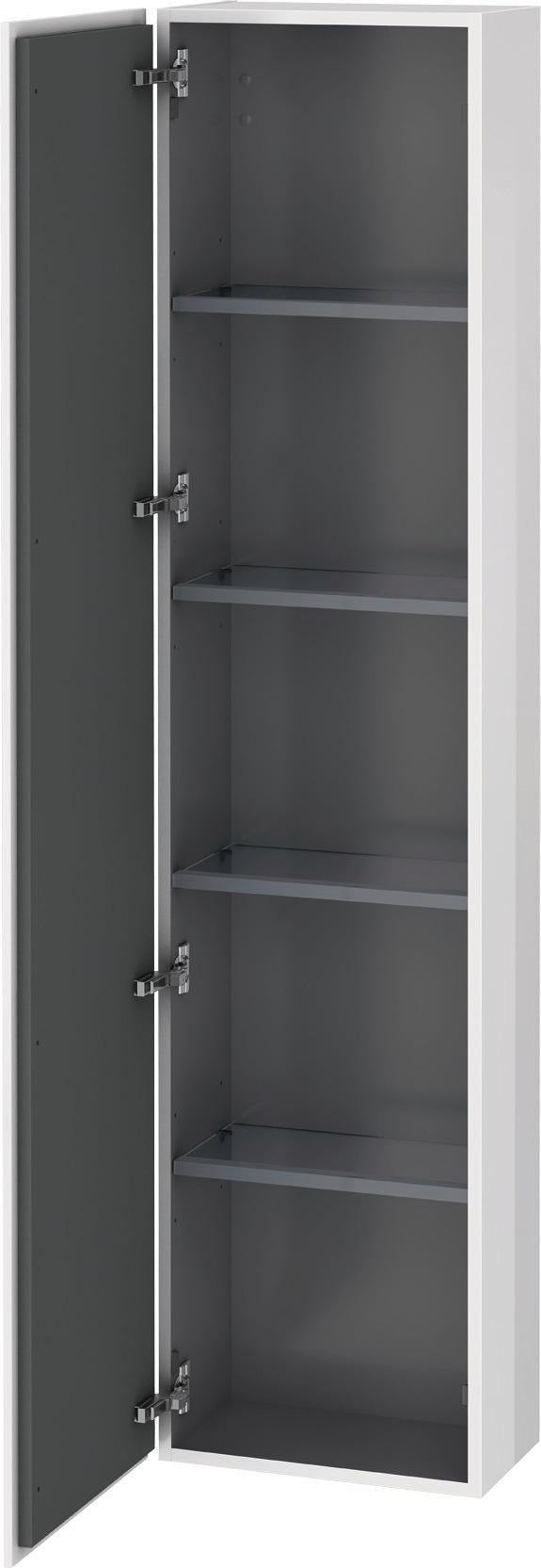 DURAVIT L-Cube Hochschrank 243x400x1760mm Nussbaum Dunkel, 1 Tür, wandhängend