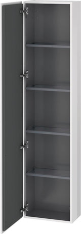 DURAVIT L-Cube Hochschrank 243x400x1760mm Nussbaum Dunkel, 1 Tür, wandhängend
