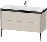 Duravit XViu Möbelwaschtisch-Set 1200 mm mit Unterschrank Nussbaum und Keramik-Waschtisch