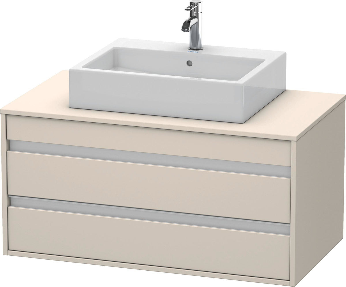 DURAVIT Ketho Waschtischunterbau wandhängend 1000 mm basalt matt – 2 Schubkästen, Soft-Close