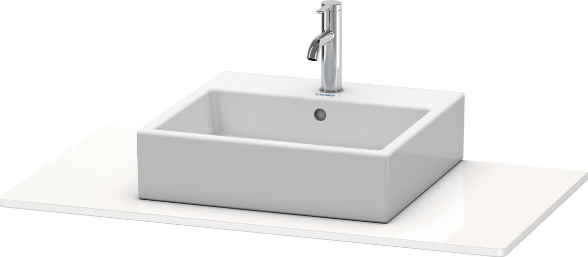 Duravit Konsole XSquare 800x550x16 mm Dolomiti Grey Hochglanz mit Ausschnitt