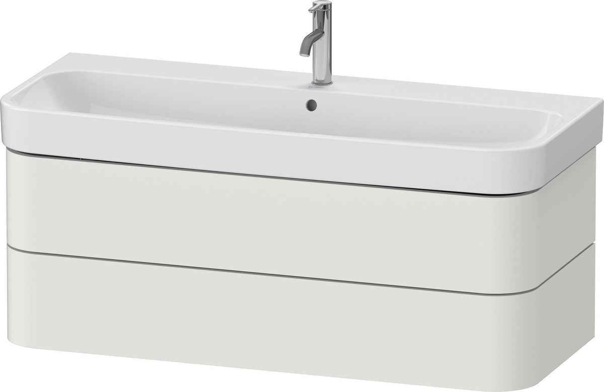 DURAVIT Waschtischunterbau Happy D.2+ wandhängend 1175 mm Taupe supermatt mit Tip-On Technik