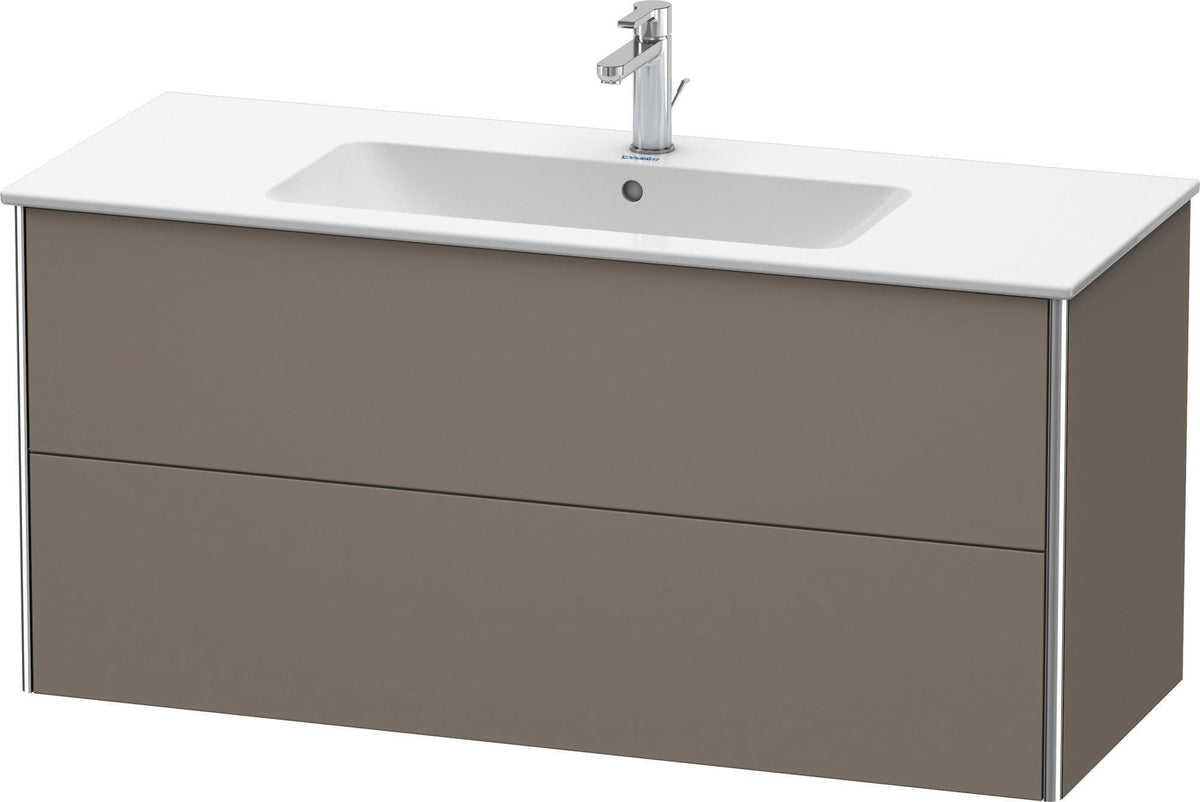 Duravit XSquare Waschtischunterbau 610 mm Nachtblau Seidenmatt mit 2 Schubkästen
