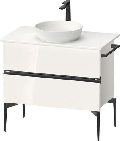 DURAVIT Sivida Waschtischunterbau 845 mm Eiche mit 2 Schubkästen und Soft-Close
