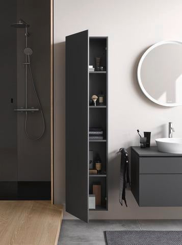 Duravit Hochschrank L-Cube 363x500x1760mm 1 Tür rechts graphit matt
