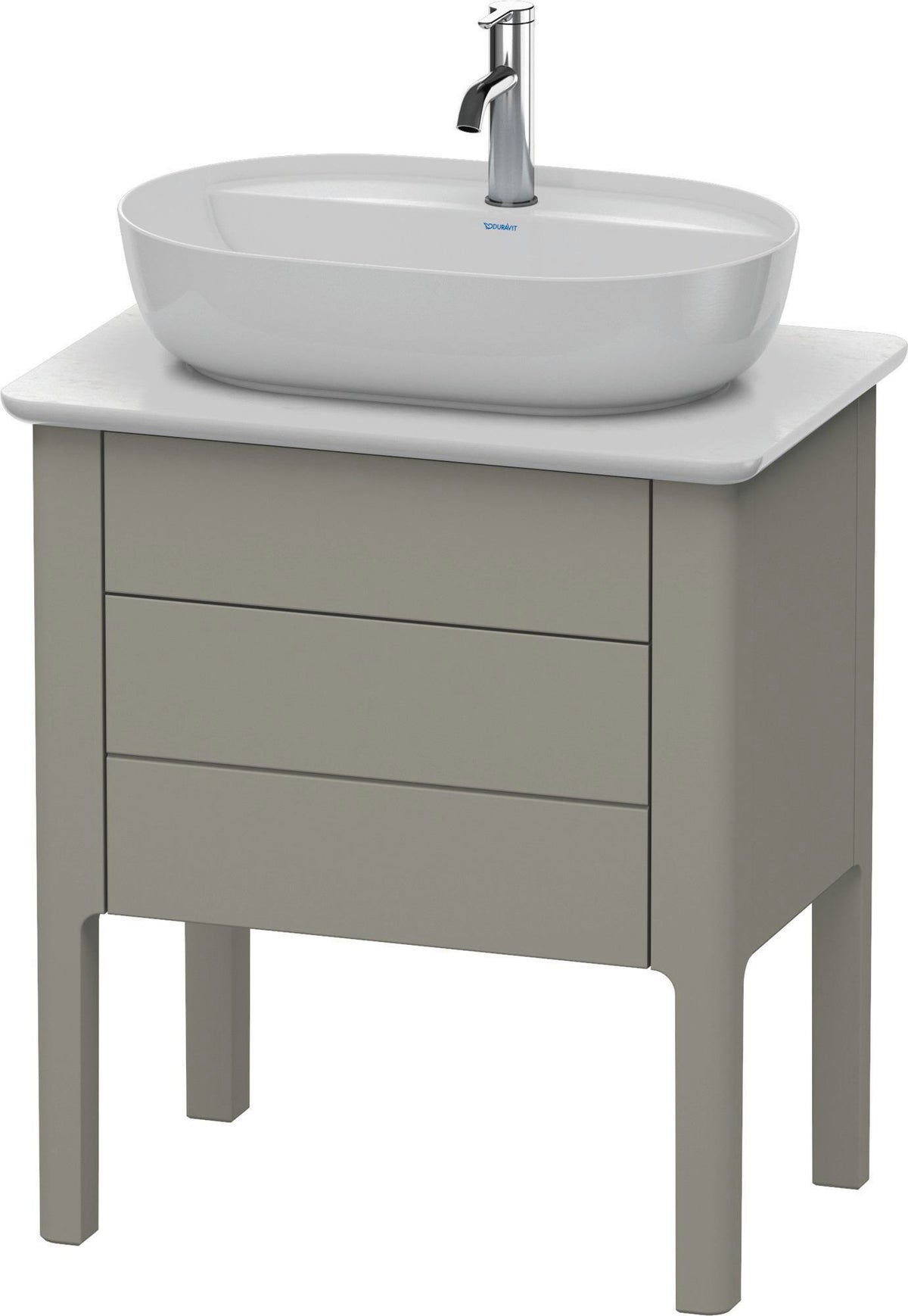Duravit Luv Waschtischunterbau bodenstehend 638 mm Taupe Seidenmatt mit Auszug