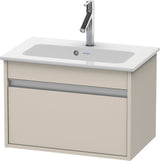 DURAVIT Ketho Waschtischunterbau 600 mm betongrau matt mit 1 Auszug und Soft-Close