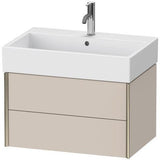 Duravit XVIU Waschtischunterbau 684 mm in Seidenmatt für Vero Air – Wandhängend mit 2 Schubkästen
