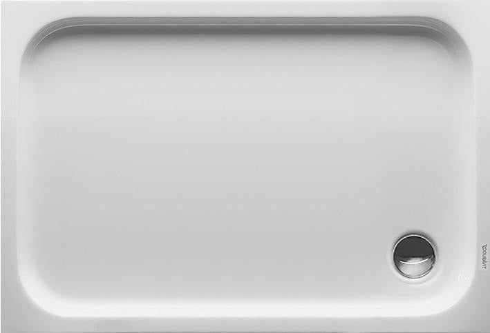 DURAVIT D-Code Duschwanne 1000x700 mm Rechteckig Weiß Sanitäracryl mit Antislip