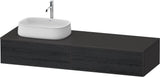 DURAVIT Zencha Konsolen-Waschtischunterbau 1600 mm Eiche Anthrazit mit 2 Auszügen