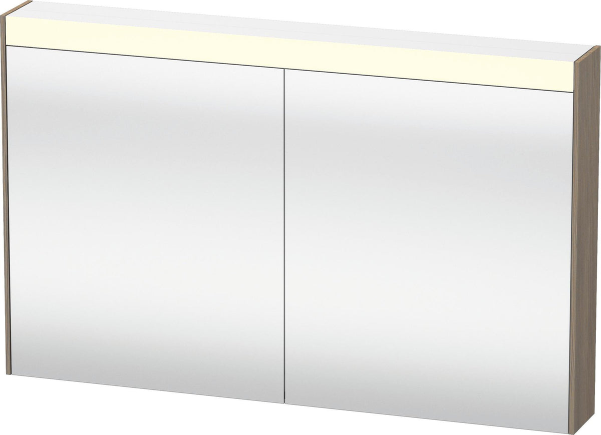 DURAVIT Brioso Spiegelschrank Betongrau 1020 mm mit LED-Beleuchtung und Steckdose