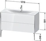 Duravit Waschtischunterbau XVIU 1210x831x480mm 2 Auszüge Ahorn mitte Schürze s-matt