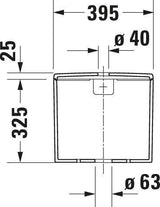 DURAVIT Spülkasten Soleil by Starck Weiß 6/3 L WonderGliss
