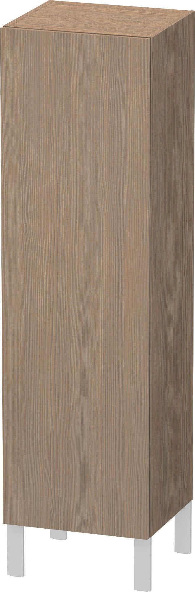 DURAVIT L-Cube Halbhochschrank 250 mm amerikanisch nussbaum, 1 Tür, Anschlag links, wandhängend