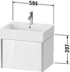 Duravit Waschtischunterbau XVIU 584 mm weiß matt mit Tip-On-Technik für Vero Air