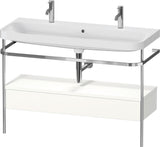 Duravit Happy D.2 Waschtischset 1175 mm mit Metallkonsole, Schubkasten und Waschschüssel