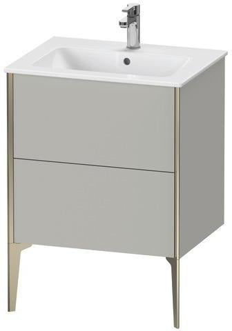 Duravit Waschtischunterbau XVIU 610x834x480mm 2 Auszüge Nussbaum mitte