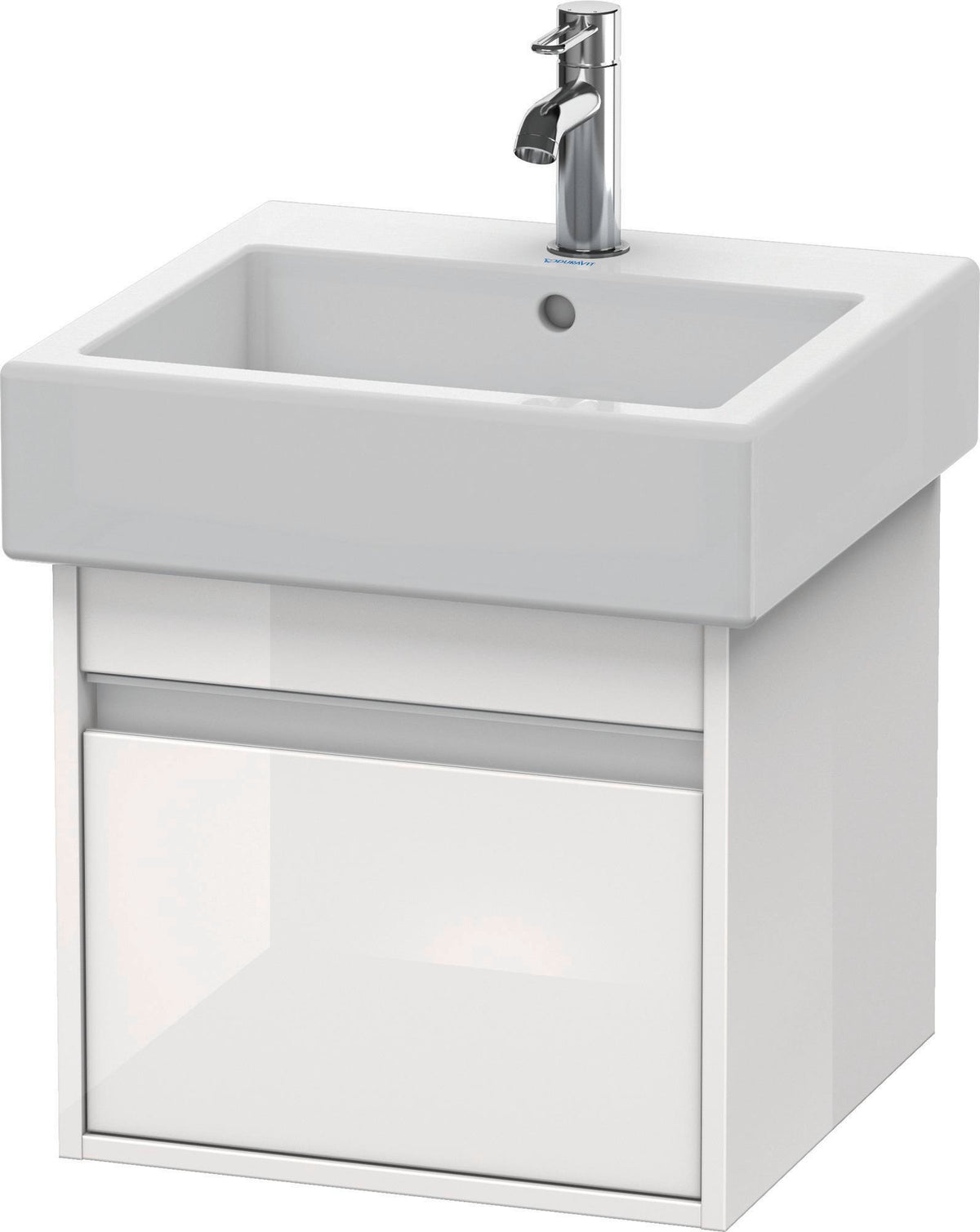 DURAVIT Ketho Waschtischunterbau wandhängend 440x450x410 mm 1 Auszug basalt matt