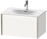 Duravit Waschtischunterbau XVIU 710x397x480mm Nussbaum Mitte – Wandhängend für Viu 234473