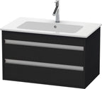 eiche schwarz / 2 Schubkästen / Eiche