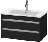 DURAVIT Ketho Waschtischunterbau 800 mm betongrau matt, 2 Schubladen, wandhängend, Soft-Close