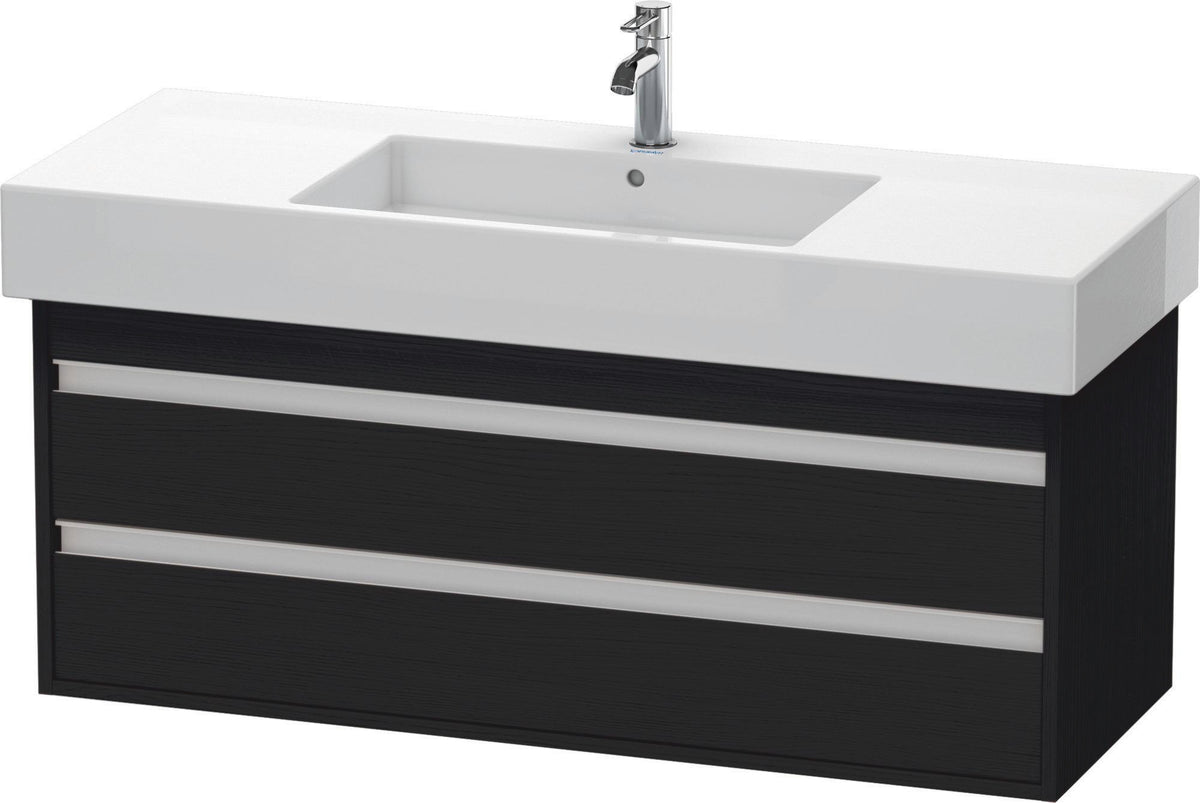 DURAVIT Ketho Waschtischunterbau 1200 mm wandhängend basalt matt 2 Schubkästen