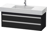 DURAVIT Ketho Waschtischunterbau 1200 mm wandhängend basalt matt 2 Schubkästen