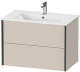 Duravit XVIU Waschtischunterbau 810x560x480mm 2 Schubkästen Parsolglas s-matt