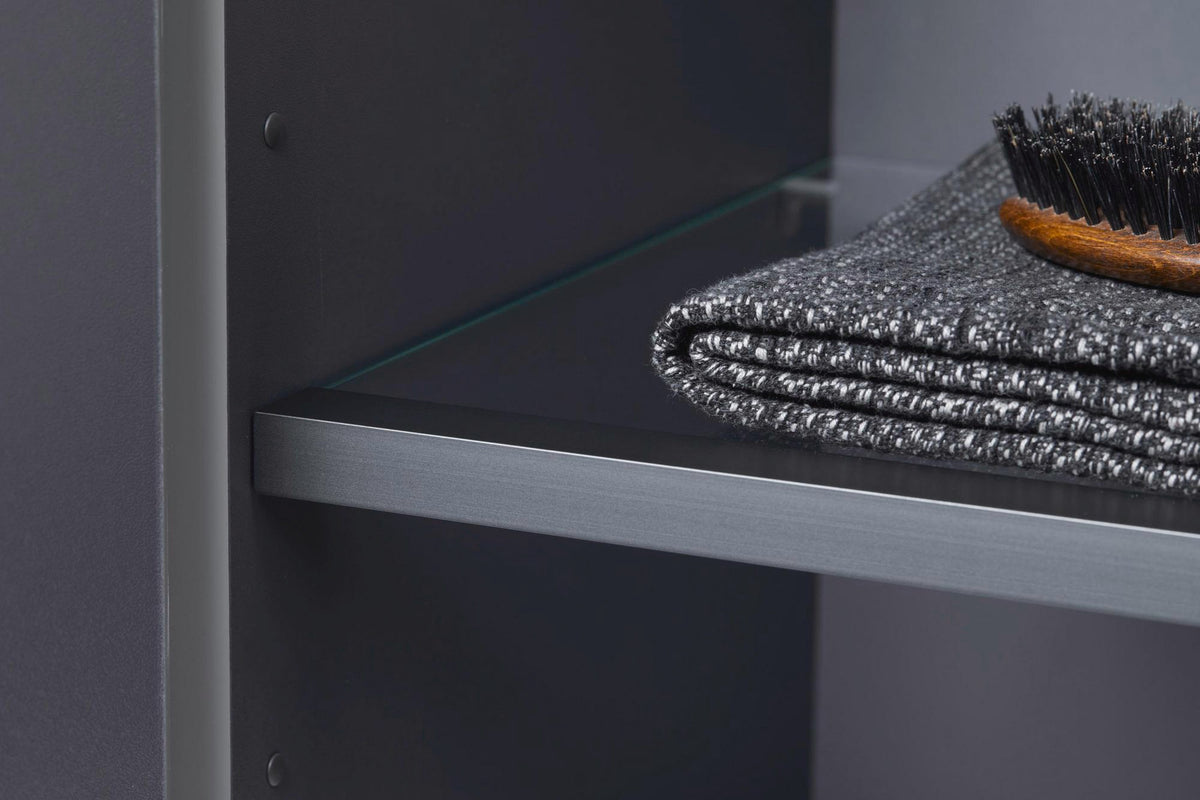 Duravit Hochschrank XSquare, bodenstehend, 2016x500x356 mm, Schwarz Hochglanz, 1 Tür