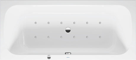 DURAVIT Qatego Whirlwanne 1800x800mm Weiß Einbau inkl. Fußgestell & Ab-/Überlaufgarnitur