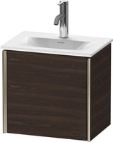 DURAVIT XViu Waschtischunterbau wandhängend 1 Tür Amerikanischer Nussbaum