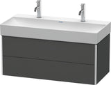 Duravit XSquare Waschtischunterbau 984 mm mit 2 Schubkästen in Graphit Matt