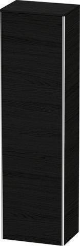 DURAVIT XSquare Hochschrank 1776 mm Eiche Schwarz, wandstehend, 1 Tür, Tip-On & Soft-Close