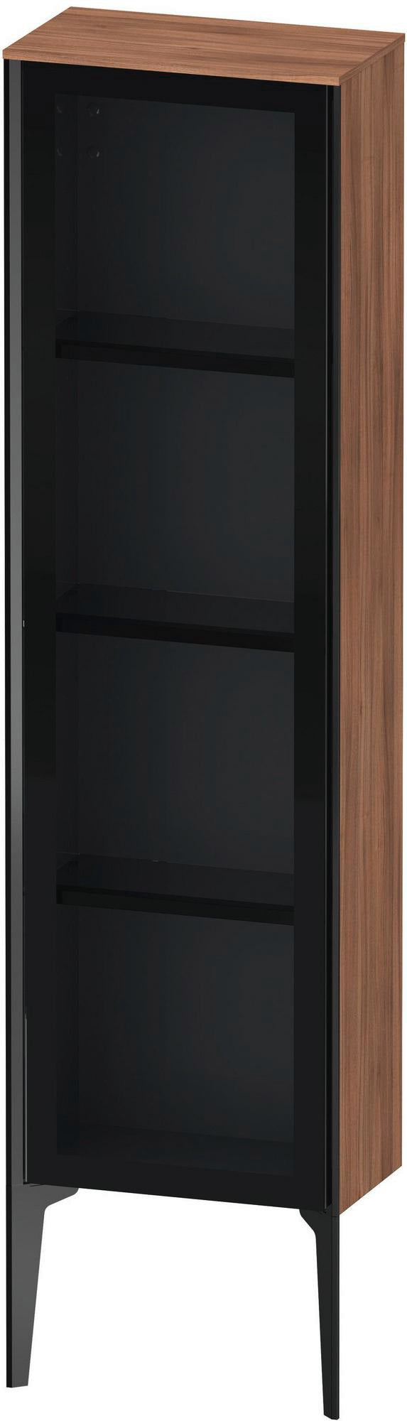 DURAVIT XViu Halbhochschrank 1330x400x240 mm, Glasfront betongrau matt, rechts, Push-Open