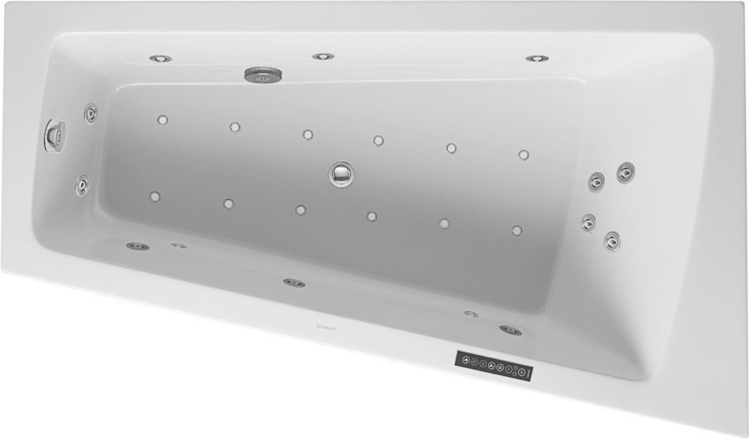 DURAVIT Whirlwanne Paiova 1700x1000mm Weiß Eck rechts mit Air-System und Acrylverkleidung