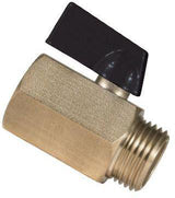 VORTEX Kugelabsperrhahn KV 150 1/2" außen x 1/2" innen – Messing Absperrventil für R-Pumpengehäuse