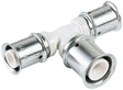 MULTITUBO Press-T-Stück aus PPSU 16x16x16mm – DVGW & KIWA zertifiziert, 10er-Pack