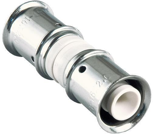 MULTITUBO Press-Kupplung PPSU 16x16mm – 10 Stück, DVGW & KIWA geprüft, Sichtfenster